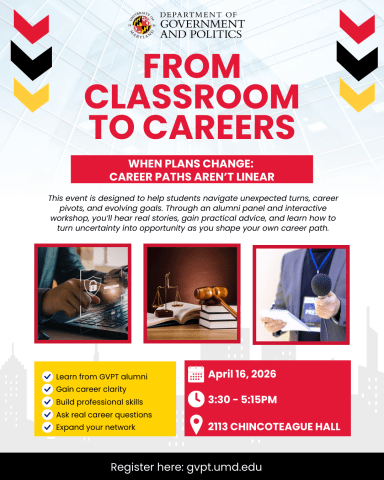 When Plans Change: Career Paths Aren’t Linear, Thursday, April 16